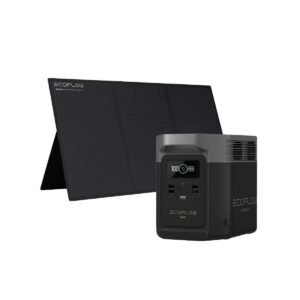 COMBO ECOFLOW DELTA 2 MAX + PANEL SOLAR PORTÁTIL BIFACIAL 220W
