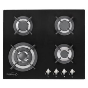 ESTUFA DE GAS EMPOTRABLE PREMIUM CON TAPA DE CRISTAL TEMPLADO