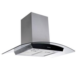 CAMPANA EXTRACTORA DE 90 CM CON VIDRIO TEMPLADO Y CONTROL TÁCTIL