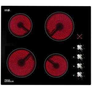 ESTUFA ELÉCTRICA EMPOTRABLE PREMIUM LEVELLA DE 24" CON SEGURIDAD INFANTIL