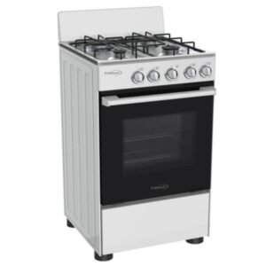 ESTUFA A GAS DE 4 QUEMADORES CON HORNO Y VENTANA FRONTAL